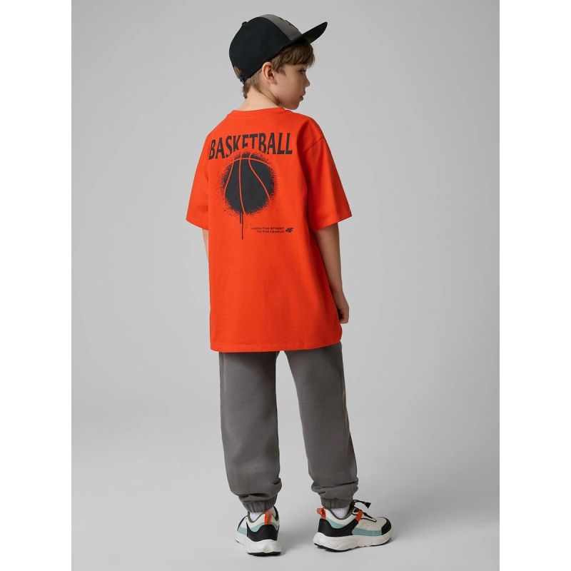 Boys' 4F 4FJRSS26TTROM1921-25S structured knit sweatpants 4f