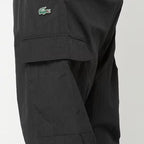 Men's Lacoste Woven Cargo Joggers Black - XH5121-00-031 Lacoste