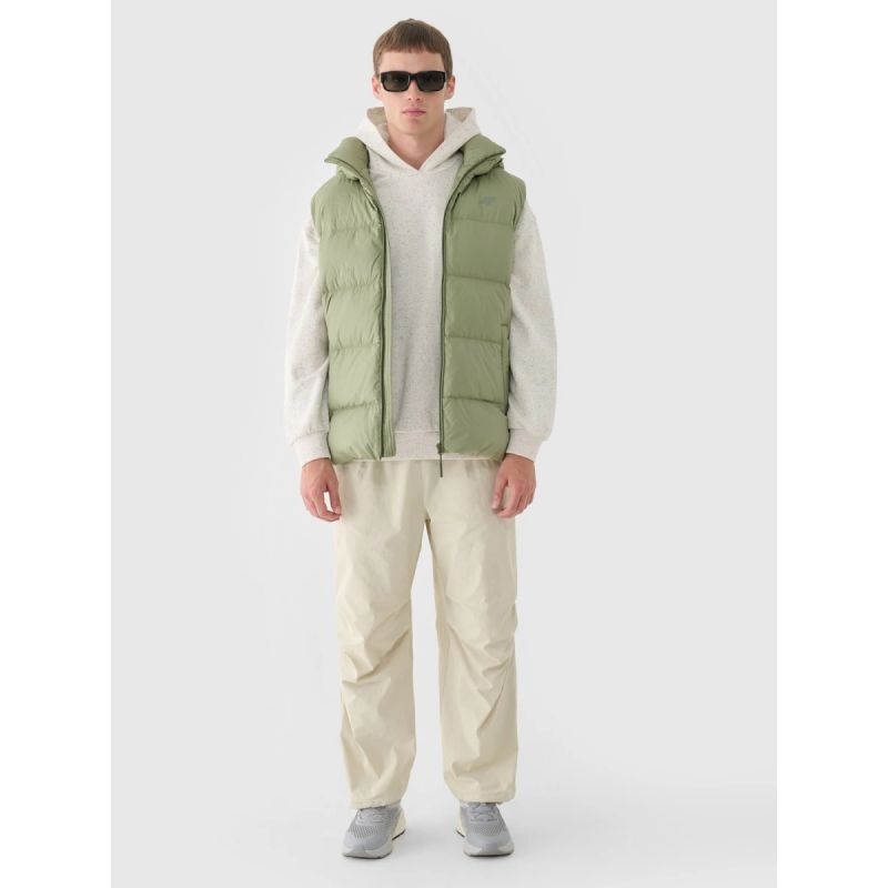 Men's down vest with natural filling 4F 4FWAW24TVJAM148-43S 4f