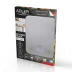 ADLER AD 3181 kitchen scale gray AGD - Produkty/Wagi kuchenne Your Sports Performance