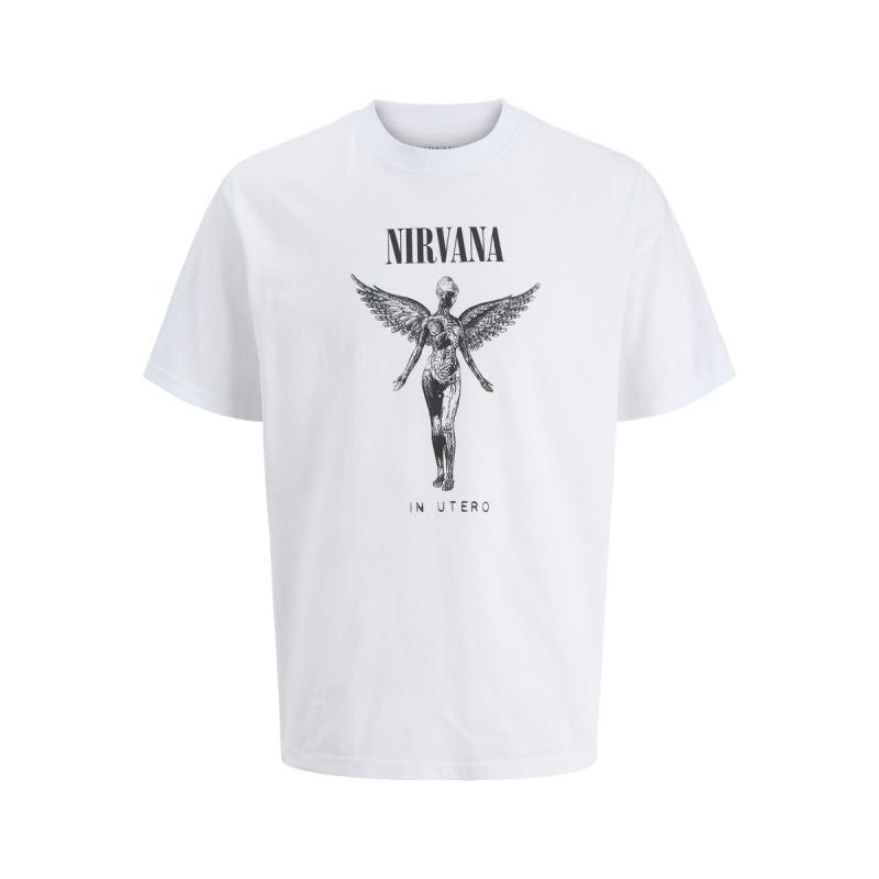 Jack & Jones t-shirt Nirvana JPRBLUNIRVANA SS TEE 12287521 BRIGHT WHITE To be categorized Your Sports Performance