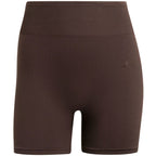 Women's adidas Workout Essentials Knit 4 Inch Leggings Brown KE5841