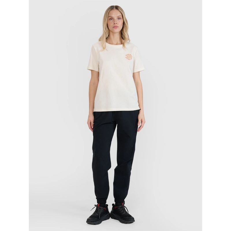 Women's oversize printed T-shirt 4F 4FWSS25TTSHF1994-11S *Kategoria tymczasowa Your Sports Performance