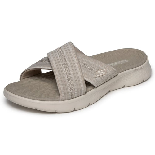 Skechers Women's Flip-Flops GO WALK FLEX SANDAL IMPRESSED 141420 DKTP Skechers