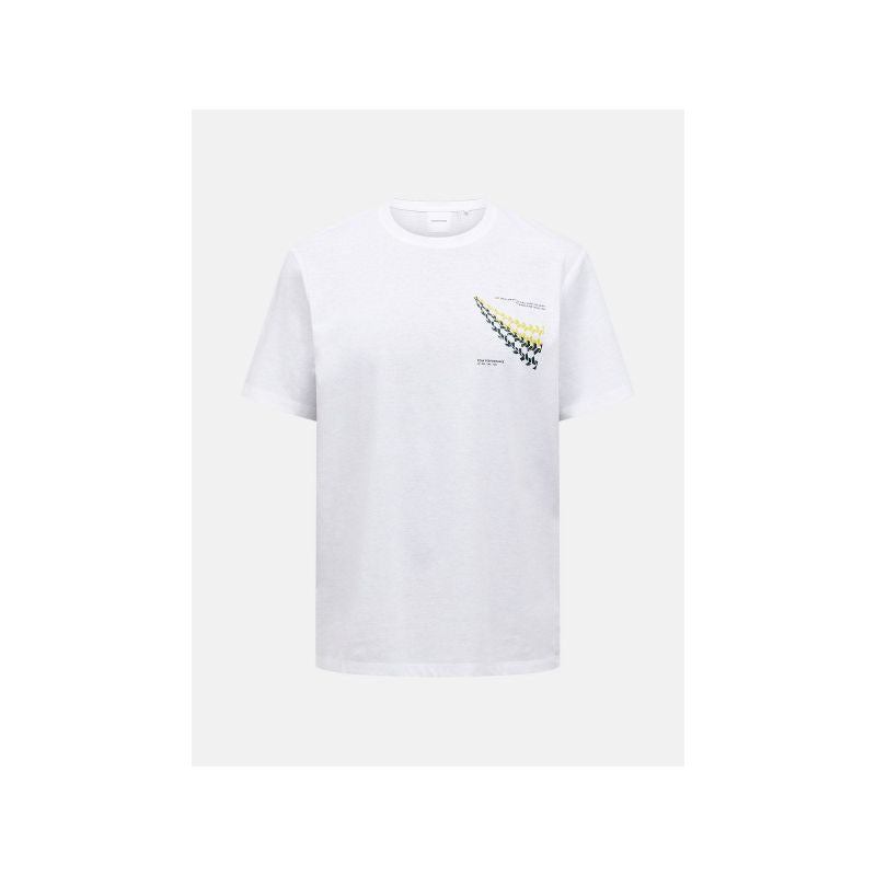 PEAK PERFORMANCE M Explore Graphic Tee white