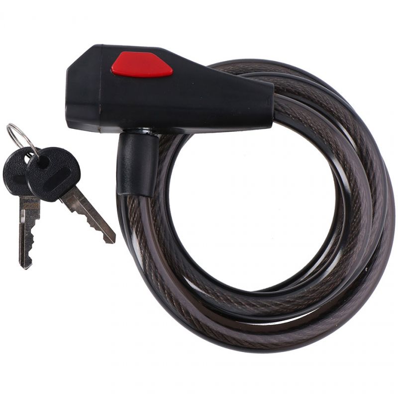 Dunlop spiral cable lock 12 mm 150 cm ST 75570 Accessories/Bicycle/Akcesoria rowerowe Your Sports Performance