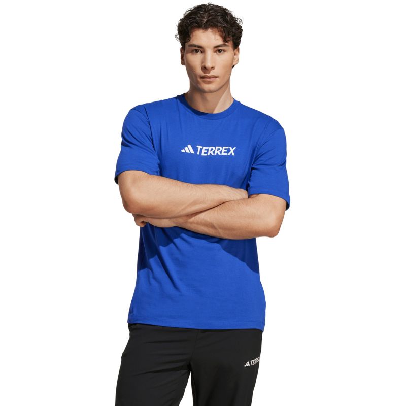 Men's adidas Terrex Classic Logo T-shirt blue JF9146 To be categorized Your Sports Performance