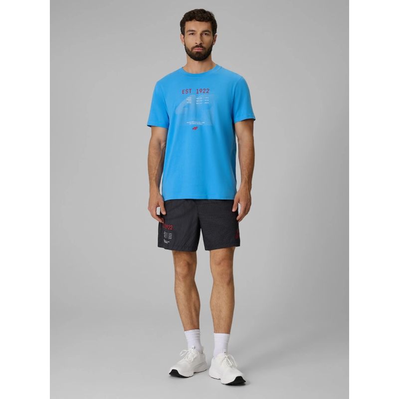 Men's regular printed T-shirt 4F 4FRSS26TTSHM4039-33S
