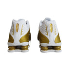 Nike Shox R4 Metallic Gold White (GS) Sports Shoes - CW2626-700 Nike