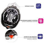 Meteor MV29 Drizzle Bike Helmet 24713-24714 Accessories/Bicycle/Akcesoria rowerowe Your Sports Performance