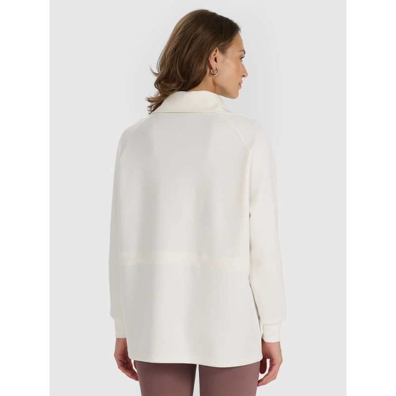 Women's 4F 4FRAW25TSWSF2463-11S modal sweatshirt with no zipper *Kategoria tymczasowa Your Sports Performance