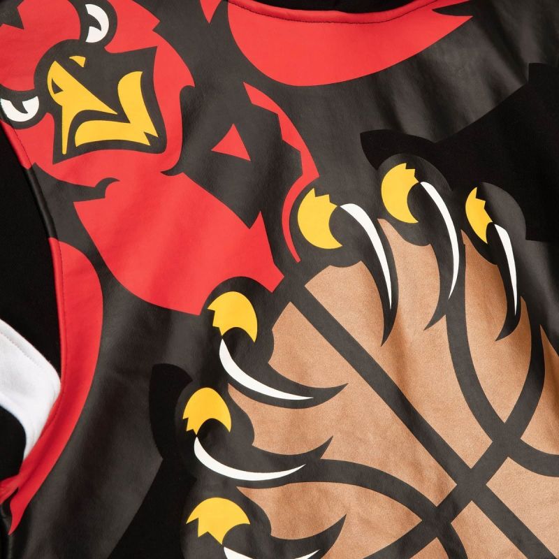 Mitchell & Ness NBA Big Face 2.0 Atlanta Hawks Hoodie Black Odzież/Odzież na co dzień Your Sports Performance