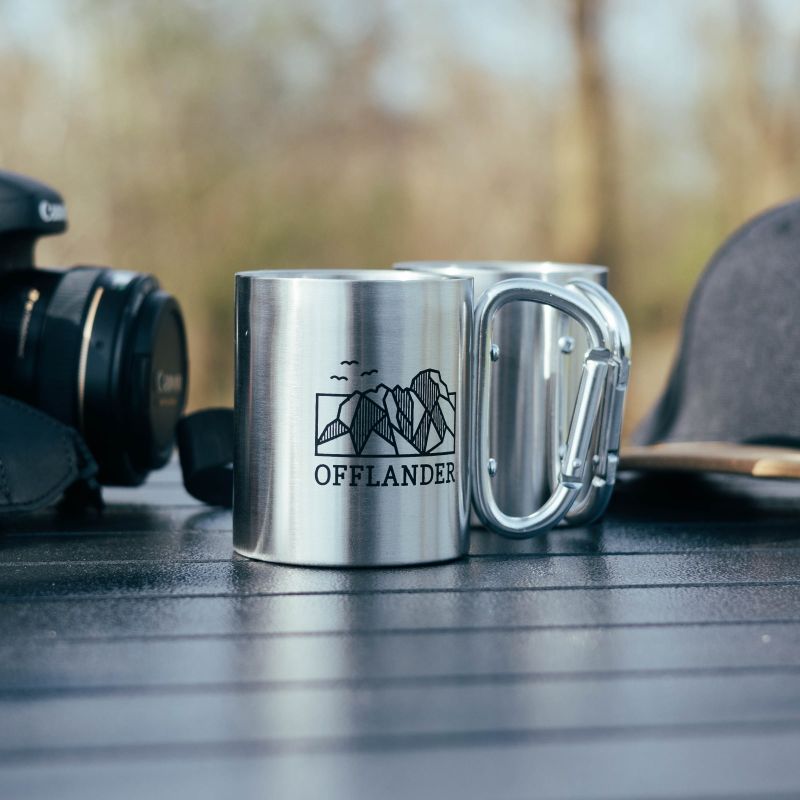 Offlander camping mug with a steel carabiner OFF_CACC_03 Accessories Your Sports Performance