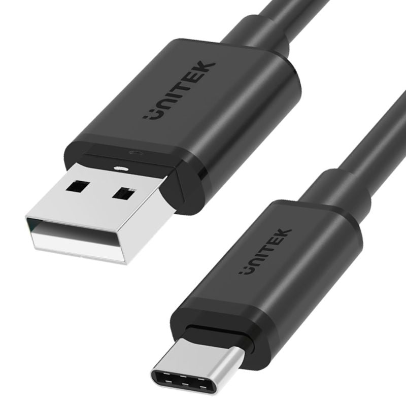 UNITEK USB CABLE USB-A - USB-C 25CM, Y-C480BK In preparation Your Sports Performance