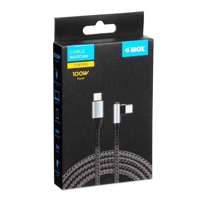 IBOX CABLE IKUTC100 USB-C PD100W 2M Kable i adaptery/Kable USB Your Sports Performance
