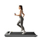 Urevo U1 Smart Walkingpad Treadmill + TUCKANO Electrically Adjustable Desk Black/Walnut In preparation Your Sports Performance