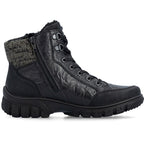 Rieker Z7230-00 Waterproof Leather Women's Boots Black