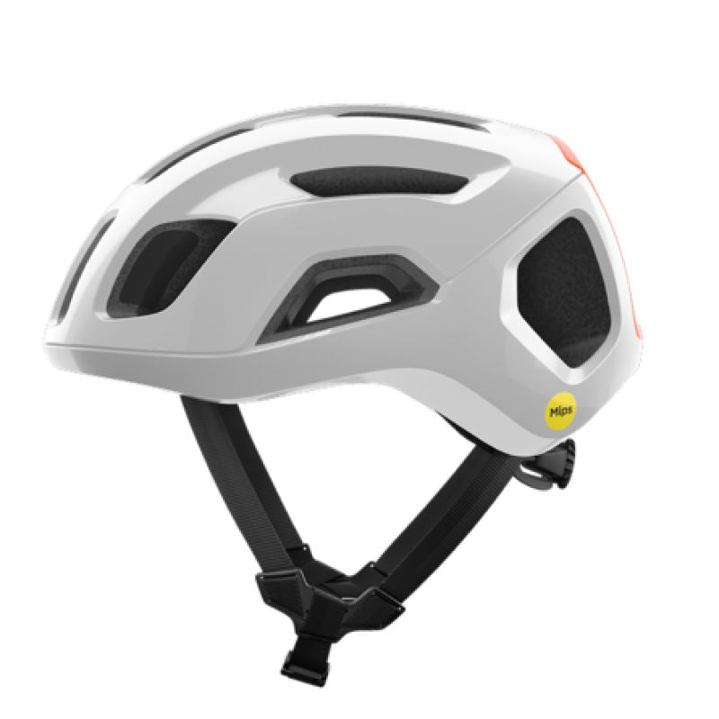 POC Ventral Air MIPS White Orange Bike Helmet