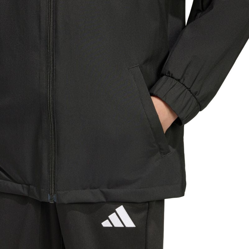 adidas Entrada 26 All Weather Kids Jacket Black JZ9104 adidas