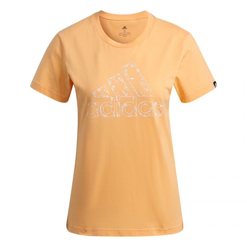 Adidas Outlined Floral Graphic T-Shirt W GL1030 Clothing/Training Adidas