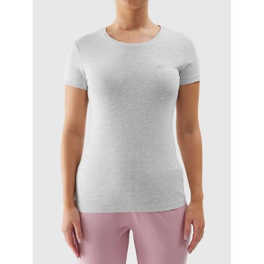 Women's elastic slim plain T-shirt 4F *Kategoria tymczasowa Your Sports Performance