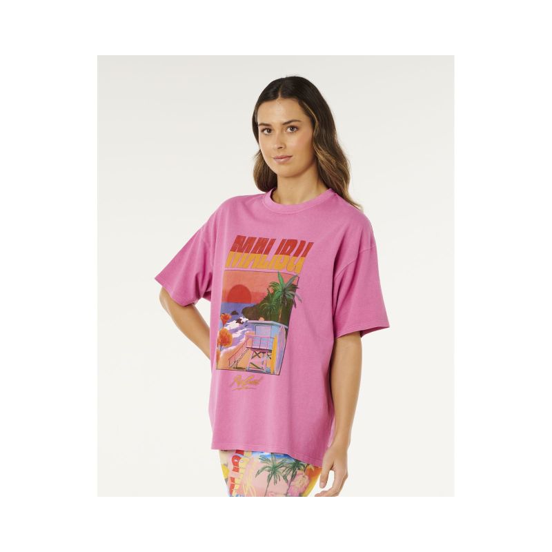 RIP CURL Hayley O Heritage Tee Pink