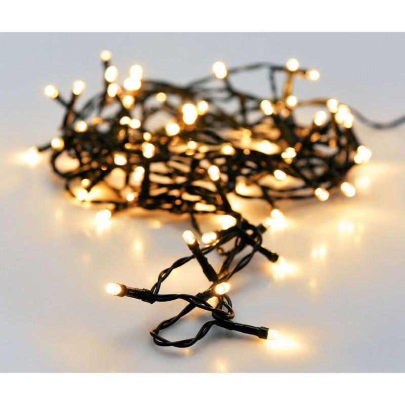 CHRISTMAS TREE LIGHTS LIGHT CHAIN 120 LED TIMER WARM WHITE Home and Garden/Equipment Your Sports Performance