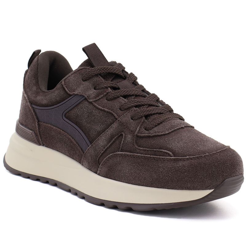 Women's chocolate leather shoes Vinceza FIO27-67006