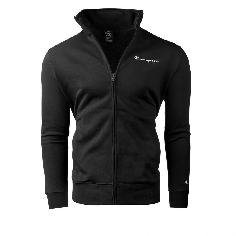 Champion men's black stand-up collar zip-up sweatshirt (218290 KK001) Champion