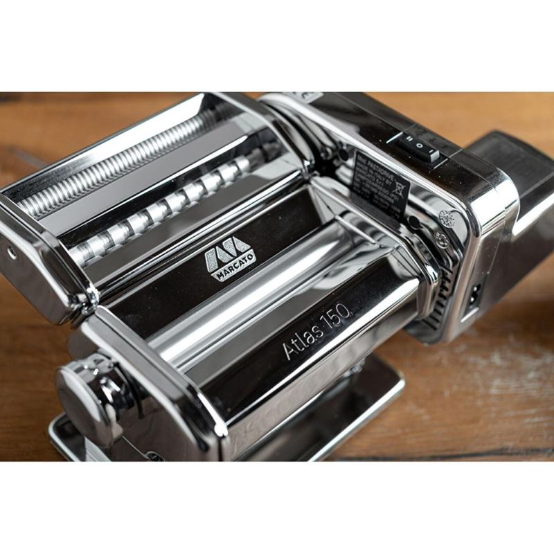 Atlas Pasta Machine with Motor, Stainless Steel, Silver AGD - Produkty/Maszynki do makaronu Your Sports Performance