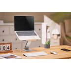 GEMBIRD FOLDABLE NOTEBOOK STAND 15.6" SILVER