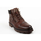 Wrangler men's shoes Gillen leather brown insulated ankle boots