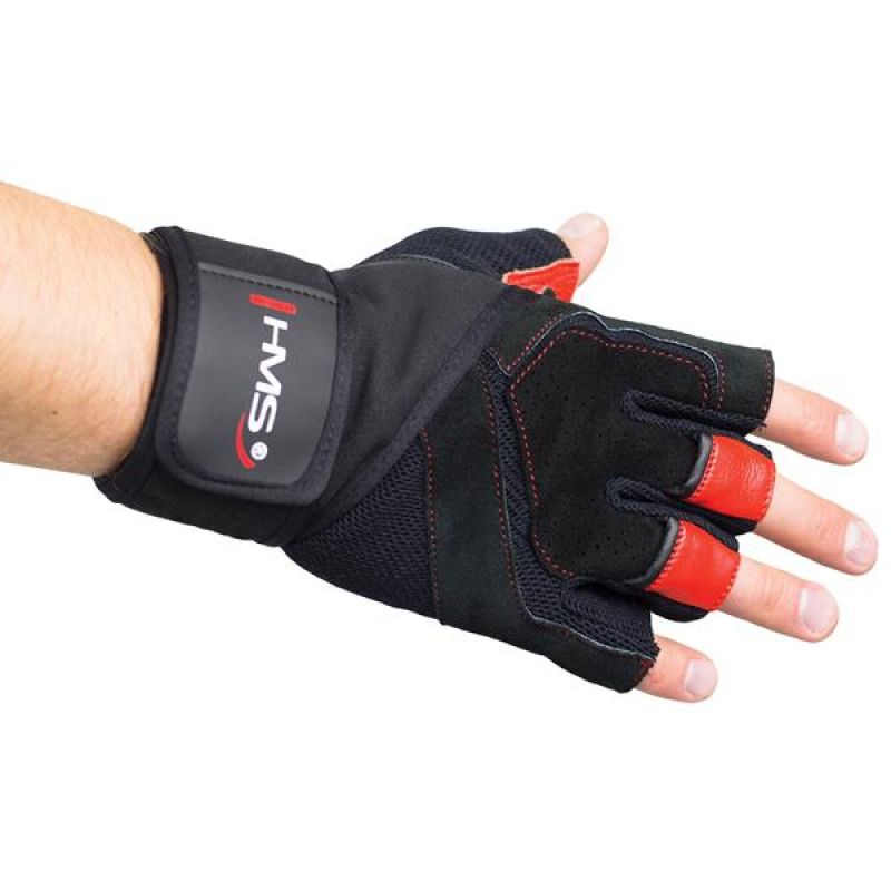 Black / Red HMS RST01 gym gloves Accessories/Gloves Your Sports Performance