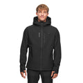 Men's Windproof Softshell Rain Jacket Alpinus ASO Black - FF18965 Odzież/Odzież na co dzień Your Sports Performance