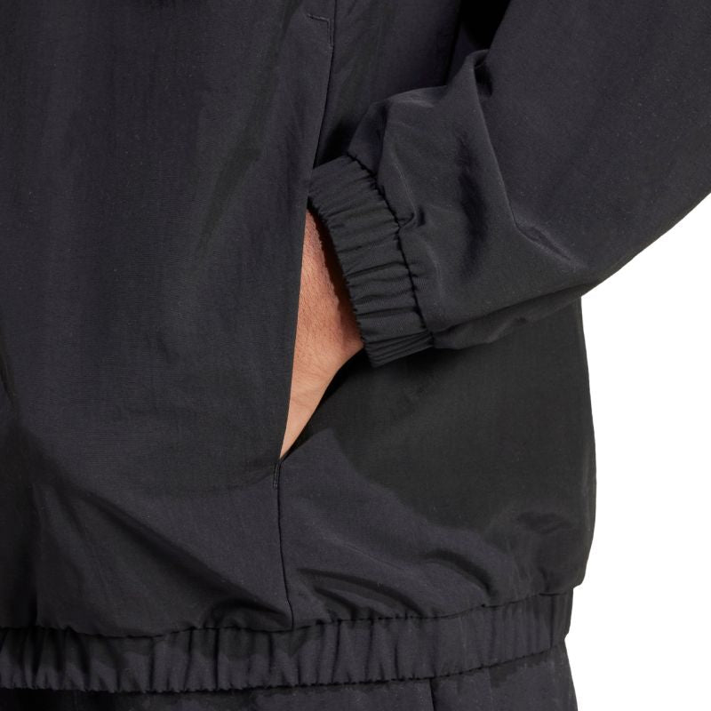 Men's adidas Essential Small Logo Windbreaker Jacket Black JM1772