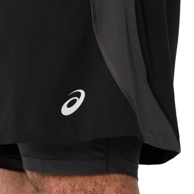 Asics Road 2N1 5IN Short M 2011D245-001 Clothing/Running Asics