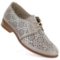 Women's openwork oxford shoes, gold, Potocki 12778 Potocki