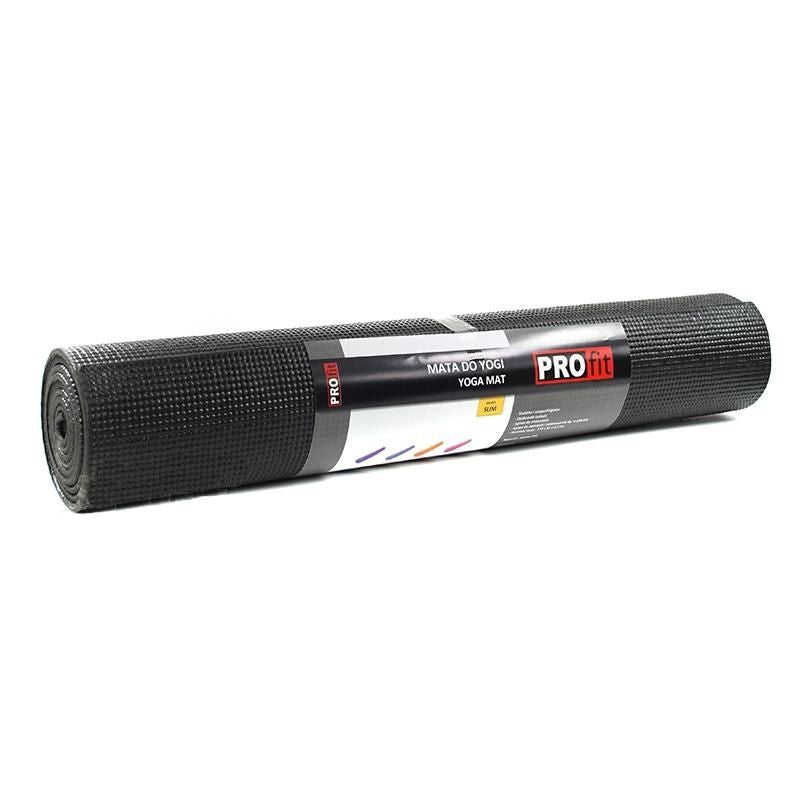 Profit Slim Yoga Mat 173x61x05cm Black DK2203 In preparation Your Sports Performance