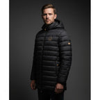 Geographical Norway men's jacket AMIGOMAP LONG HOOD DB BLACK MEN 233 BLACK (WZ5085H/GN-NOIR) Geographical Norway