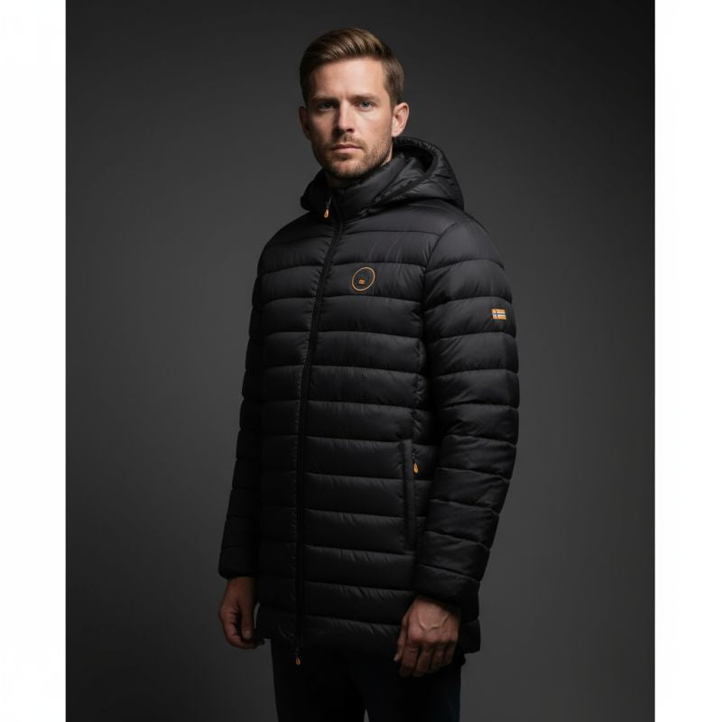 Geographical Norway men's jacket AMIGOMAP LONG HOOD DB BLACK MEN 233 BLACK (WZ5085H/GN-NOIR) Geographical Norway