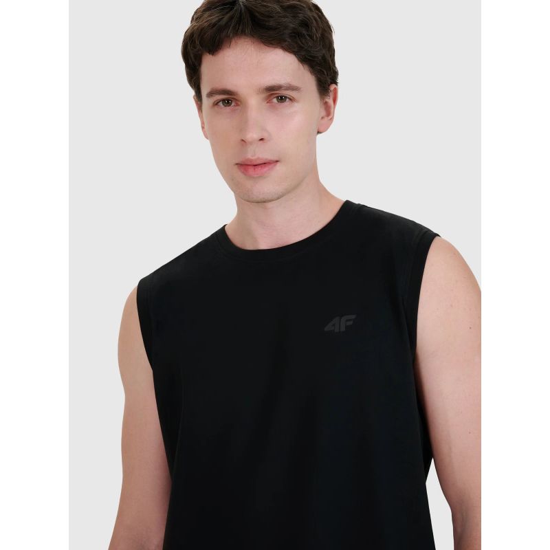 Men's tank top regular plain 4F 4FWMM00TSLEM125-20S *Kategoria tymczasowa Your Sports Performance