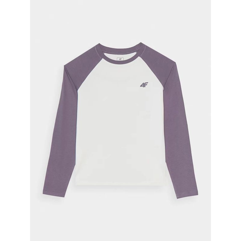 Longsleeve regular plain girls 4F Junior 4FJWAW24TLONF291-51S *Kategoria tymczasowa Your Sports Performance