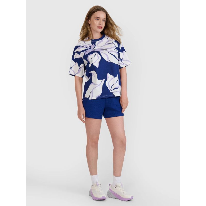 Women's oversize printed T-shirt 4F 4FRSS25TTSHF2692-91A *Kategoria tymczasowa Your Sports Performance