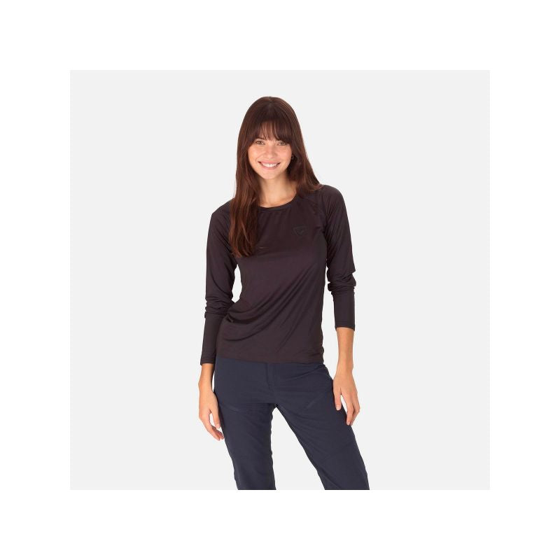 ROSSIGNOL W Skpr Ls Tee Thermal T-shirt Black Import z PMSport Your Sports Performance