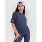 Oversized T-shirt with print for girls 4F 4FJWSS25TTSHF1853-22S *Kategoria tymczasowa Your Sports Performance