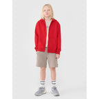 Boys' sweatshirt with a hood, zip-up, 4F 4FJWSS25TSWSM1851-62S *Kategoria tymczasowa Your Sports Performance