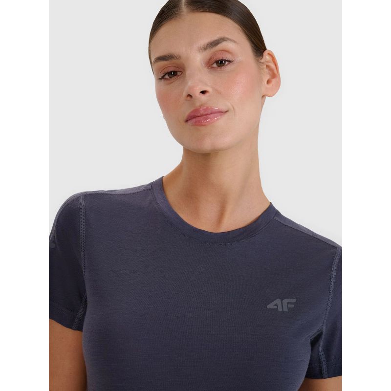 Women's Merino Wool Trekking T-shirt 4F 4FWSS25TFTSF1269-22S *Kategoria tymczasowa Your Sports Performance