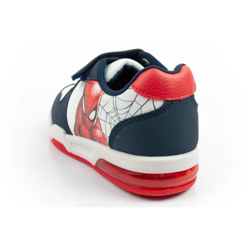Leomil children's sports shoes Spiderman sneakers lightweight with velcro LED white Leomil