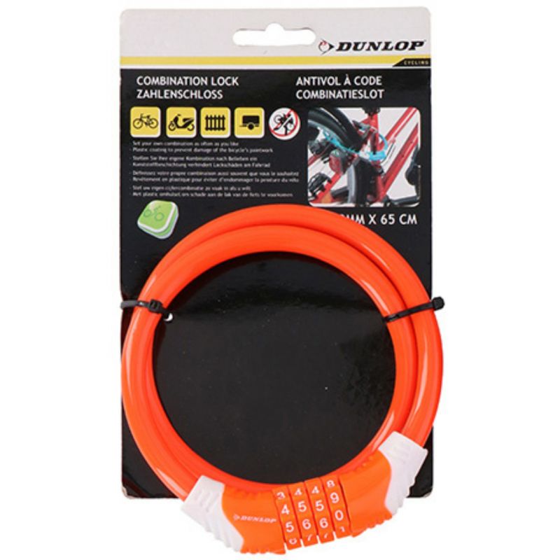 Dunlop combination bike lock 2070976 Accessories/Bicycle/Akcesoria rowerowe Your Sports Performance