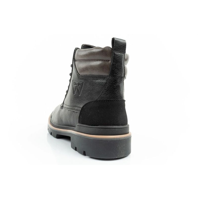 Wrangler Nevada men's shoes Chelsea boots elegant fashionable lace-up black In preparation Your Sports Performance